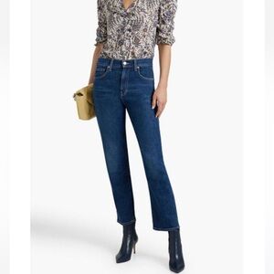 BNWT Veronica Beard
Women's Blue Joey High-rise Straight-leg Jeans